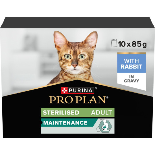 Purina Pro Plan Maintenance Adult Sterilised - chat lapin en sauce